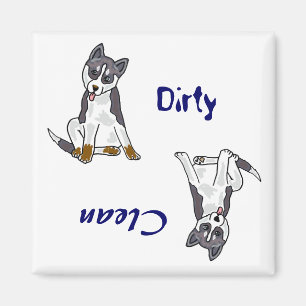 AA- Dirty Paws Dishwaser Magnet