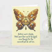 AA Eenheidssymbool Vlinder, Gebedskaart Kaart (Voorkant)