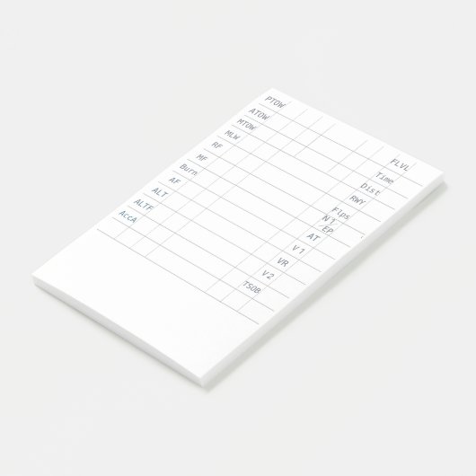 AA Flight Deck Sticky Pad 1 Post-it® Notes (Schuin)