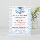 AA Fun Wives Invitation evite clouds Kaart (Staand voorkant)