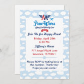 AA Fun Wives Invitation evite clouds Kaart (Voorkant / Achterkant)