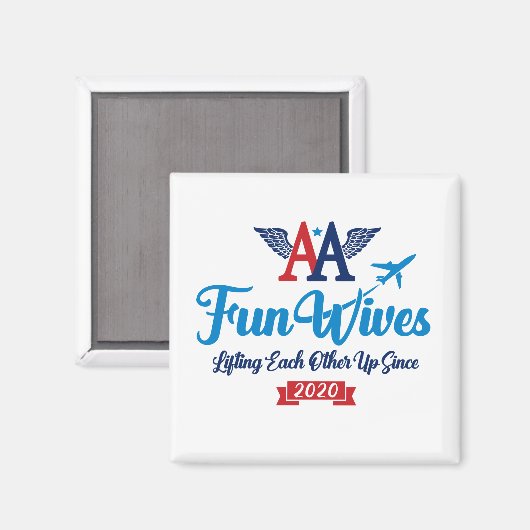 AA Fun Wives Logo Magneet (Voorkant / Achterkant)