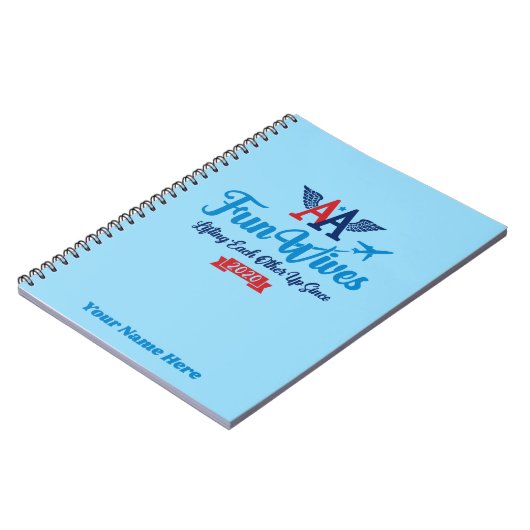 AA Fun Wives Logo Notitieboek (Linkerzijde)
