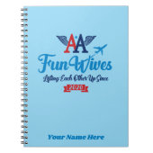 AA Fun Wives Logo Notitieboek (Voorkant)