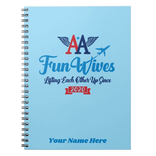 AA Fun Wives Logo Notitieboek (Voorkant)