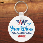 AA Fun Wives Logo Sleutelhanger (Voorkant)