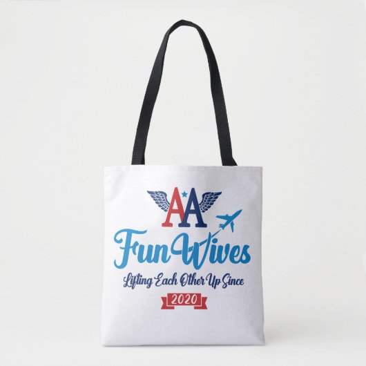 AA Fun Wives Logo Tote Bag (Voorkant)
