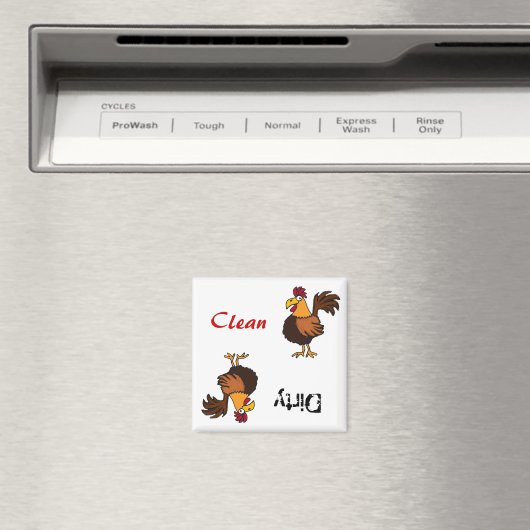 AA- Funky Rooster Vaatwasser Magneet (Insitu (Vaatwasser))