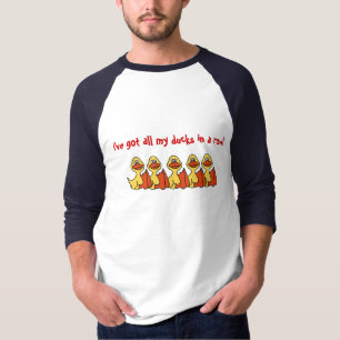 AA- Funny Cartoon Ducks in a row shirt