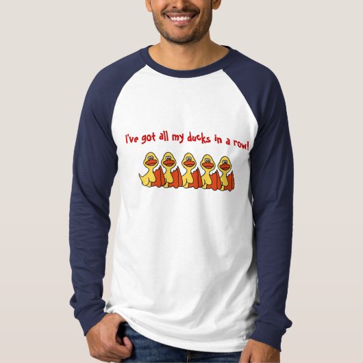 AA- Funny Cartoon Ducks in a row shirt (Voorkant)