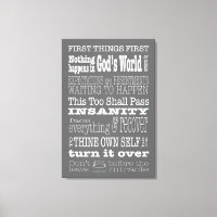 AA Gezegden & Slogans 1 Canvas
