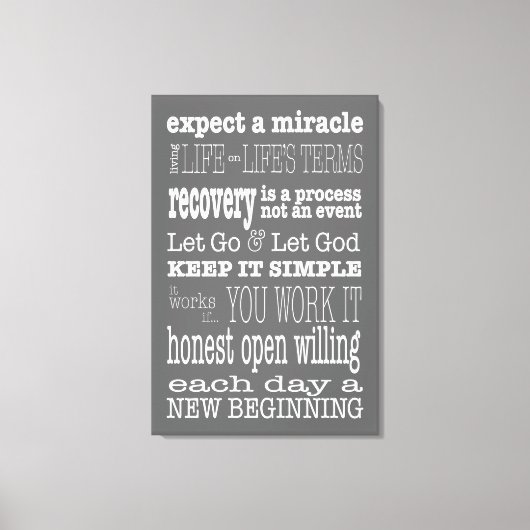 AA Gezegden & Slogans 2 Canvas (Voorkant)