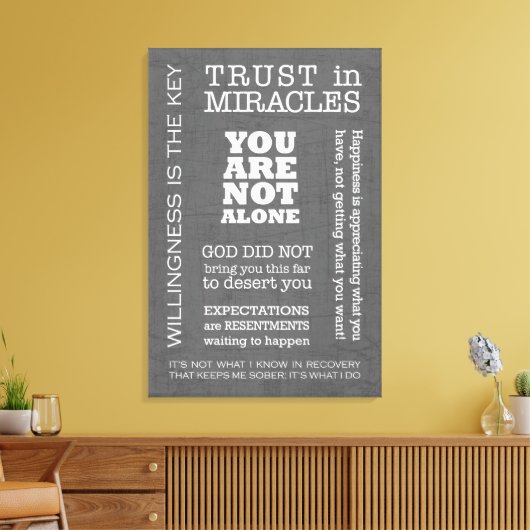 AA Gezegden & Slogans 3 Canvas Afdruk (Insitu (Woonkamer))