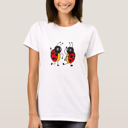 AA- Het dansen Ladybug Shirt (Voorkant)