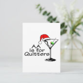 Aa is voor Kerstmis Martini van Slappelingen Feestdagenkaart (Staand voorkant)