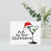 AA is voor Quitters Briefkaart (Staand voorkant)