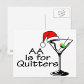 AA is voor Quitters Briefkaart (Voorkant / Achterkant)