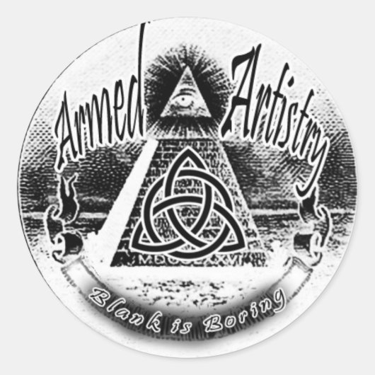 AA LOGO RONDE STICKER (Voorkant)