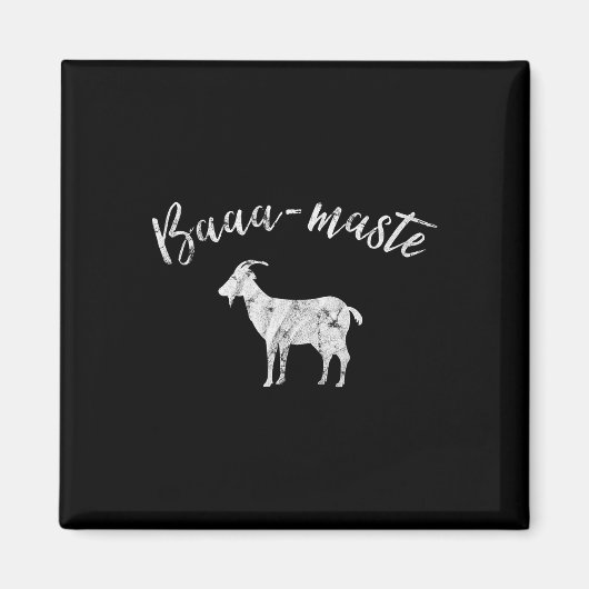 Aa-maste Geit Yoga T-shirt Magneet (Voorkant)