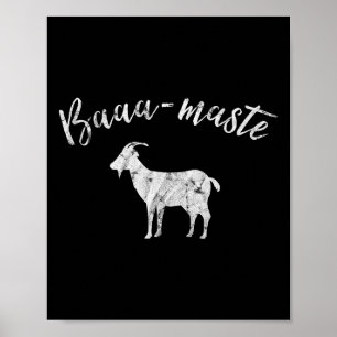 Aa-maste Geiten Yoga T-shirt Poster