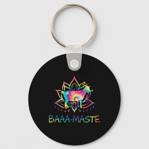 Aa Maste Tie Dye Geit Yoga Lotus Mandala Humor Sleutelhanger