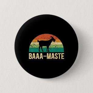 Aa-maste Yoga Liefhebber Spirituele Meditatie Geit Ronde Button 5,7 Cm