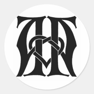AA Monogram Ronde Sticker