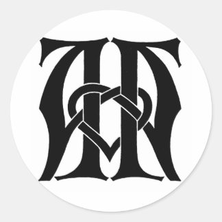 AA Monogram Ronde Sticker