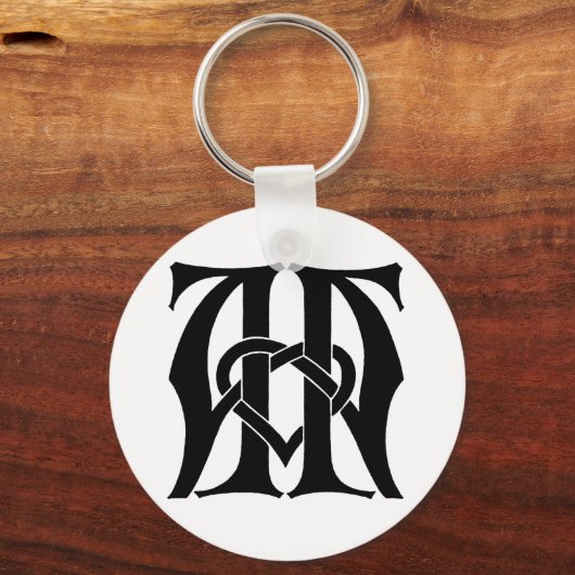 AA Monogram Sleutelhanger (Voorkant)