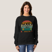 AA NA Celebrate Sobriety Since January 2014 Sober  Trui (Voorkant volledig)