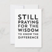 AA NA Hilarious Service Prayer Message Kaart (Voorkant)