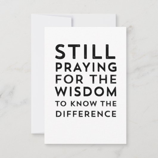 AA NA Hilarious Service Prayer Message Kaart (Voorkant)