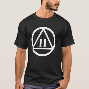 AA Nuchterheidssymbool met 2-jaars mijlpaal T-shirt