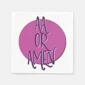 AA Of Amen | 12 Stappen Herstel Slogan Servet (Voorkant)