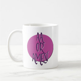 AA of Amen Herstelo slogan Koffiemok