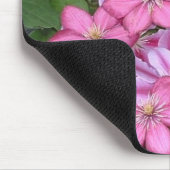 AA- Pink clematis flower mousepad Muismat (Hoek)