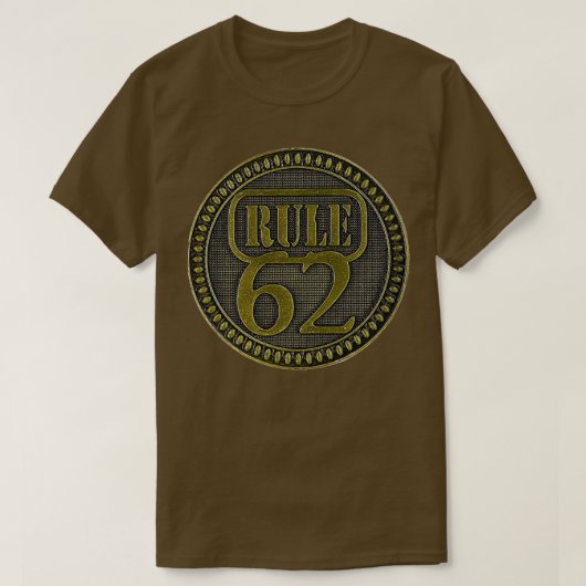 AA Rule 62 Button T-shirt (Design voorkant)