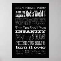 AA Slogans & Gezegden 1 Poster