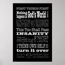 AA Slogans & Gezegden 1 Poster