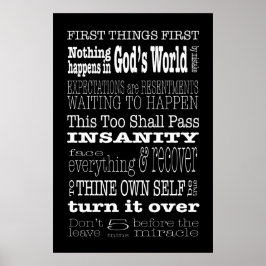 AA Slogans & Gezegden 1 Poster