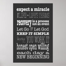 AA Slogans & Gezegden 2 Poster