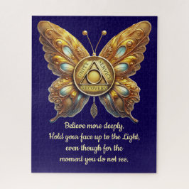 AA Symbol Butterfly | Custom Recovery Prayer Legpuzzel