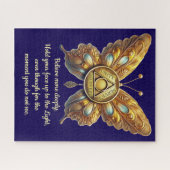 AA Symbol Butterfly | Custom Recovery Prayer Legpuzzel (Horizontaal)