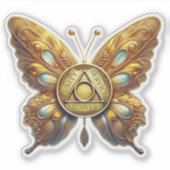 AA symbool vlinder eenheid dienst herstel Sticker (Voorkant)