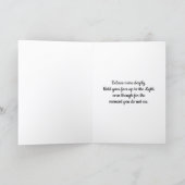 AA Symbool Vlinder Munt met Gebedskaart Kaart (Binnen)