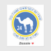 AA Wees jezelf trouw Kameel 24 Uur YB Sticker (Vel)