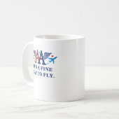 AA Wings met Planes Logo Coffee Mok (Voorkant links)