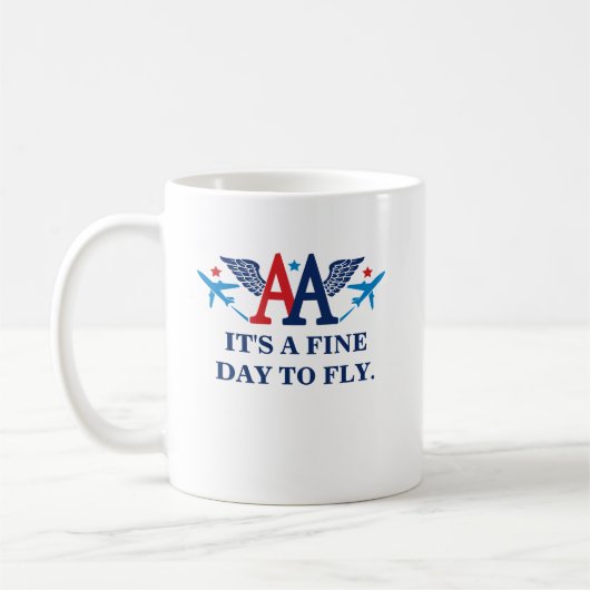 AA Wings met Planes Logo Coffee Mok (Links)