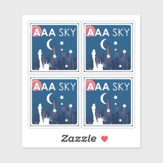 AAA SKY Sticker 4-up (Vel)