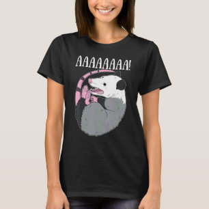 AAAAAA Screaming Possum Meme Trash Dead Opossum T-shirt